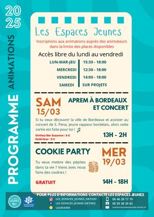 Programme Mars Avril 2025