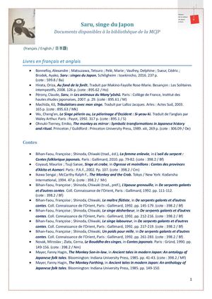 Bibliographie sur les singes