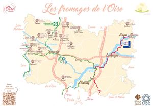 Carte des fromages et voies vertes