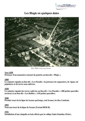 AMFAR HIST Chronologie des Blagis