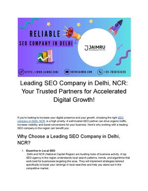 Best Seo Company In Delhi Ncr
