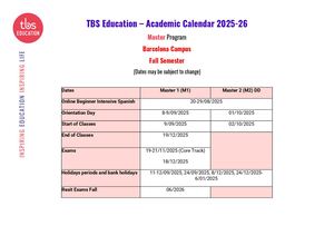 Calendar 2025 2026 BCN