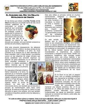 El Susurro Del Rio: Relato Desde la Mirada De Oshun