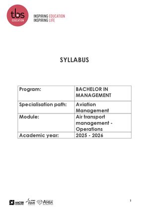 FAM1 - Air Transport Management