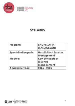 Key Concepts Of Revenue Management