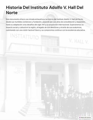 Historia Del Instituto Adolfo V Hall Del Norte (1)