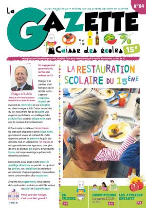 Gazette 64 Caisse des Écoles du 15e