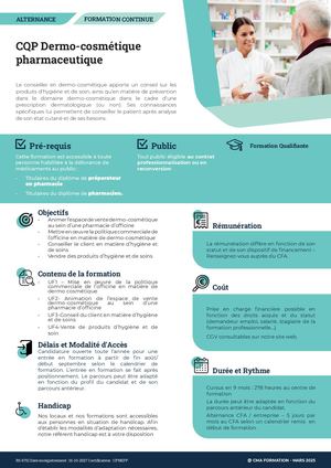 CQP Dermo-Cosmétique Pharmaceutique