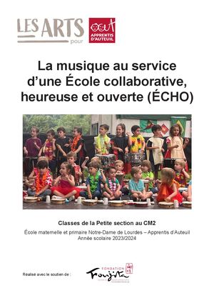Livret La musique au service d'Echo 2023-204