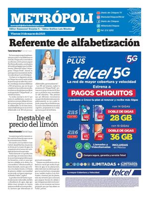 Metrópoli Viernes 14 De Marzo 2025
