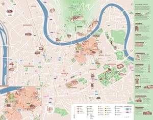 Carta Turistica Grenoble Alpi Centro