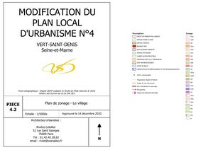 Plu Vert Saint Denis Modification N°4 Plan 4 2 Village 14 12 2020 3