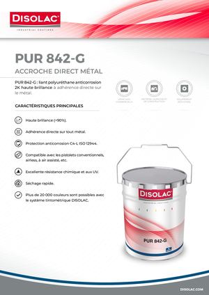 Disolac Product Sheet PUR 842 G - FR