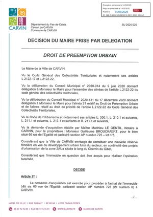 ACQUISITION DU GARAGE LOT 8 SITUÉ 66 RUE DE L'ÉGALITE