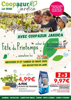 Tract 10 mars Coopazur Jardica La Crau