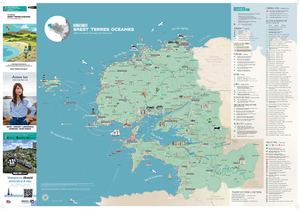 Carte touristique de destination Brest terres océanes 2025