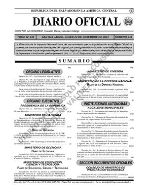 Diario Oficial 23 de diciembre de 2024