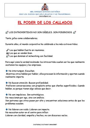 Calaméo - El Poder De Los Callados