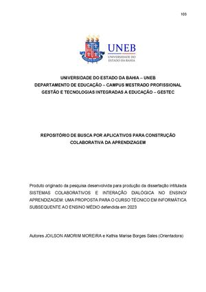 Poduto Repositório De App Para Construção Colaborativa Do Conhecimento