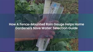 How A Fence-Mounted Rain Gauge Helps Home Gardeners Save Water: Selection Guide