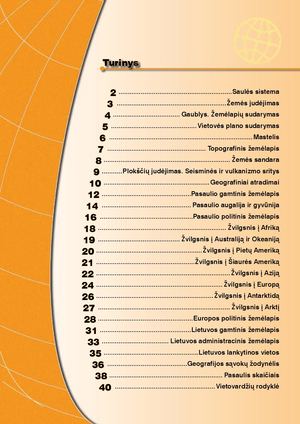 ŽEmė 6. Geografijos Atlasas 6 Klasei