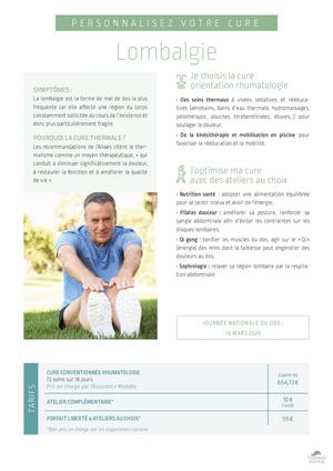 Thermes Adour Fiche Lombalgie
