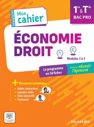Extrait Mon cahier Économie-Droit 1re, Tle Bac Pro - 9782206114095