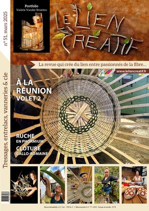 Le Lien Créatif n° 51, magazine de vannerie, extrait