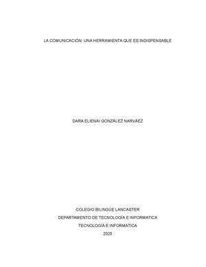 La Comunicación Dara González 7°A