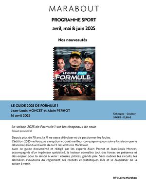 Marabout Sport Avril Mai Juin 2025