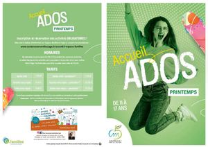 2025 Programme Vacances Printemps Avril Ados Saint Sauveur Villages