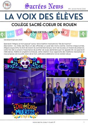 Sacrées News : La Voix Des Elèves N°8 Janvier Février 2025