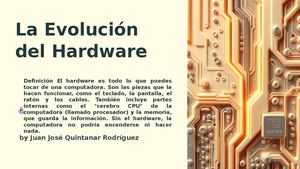 La Evolucion Del Hardware