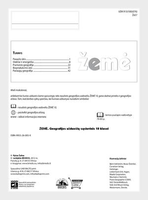 Žemė 10. Užduočių sąsiuvinis 10 kl.