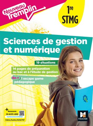 Nouveau Tremplin - Sciences de gestion et numérique 1re STMG - Ed. 2025 - Livre élève