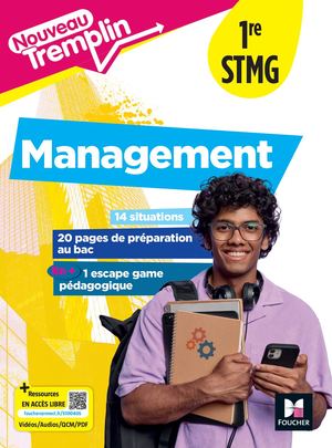 Tremplin - MANAGEMENT - 1re STMG - Ed. 2025 - Livre élève