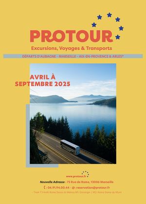 PROTOUR  Excursions  - Voyages - Avril à Septembre 2025