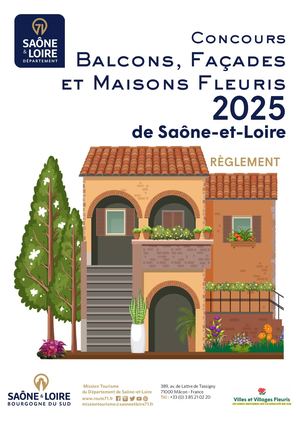 Reglement Concours Maisons Fleuries de Saône-et-Loire 2025