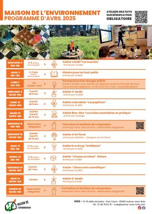 Programme Mde - Avril 2025