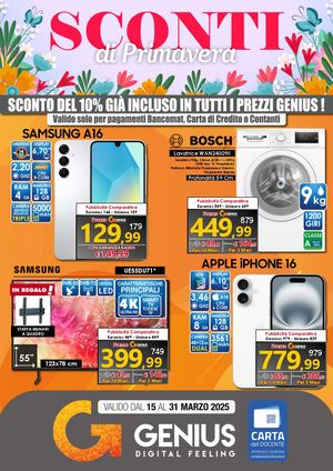 VOLANTINO GENIUS - MARZO 2025