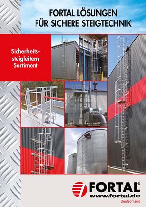 Sicherheitssteigleitern und Geländer