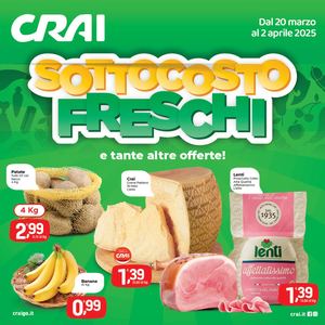 Volantino Crai Arcev dal 20 marzo al 2 aprile