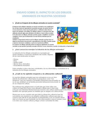 El impacto de los dibujos animados en la sociedad