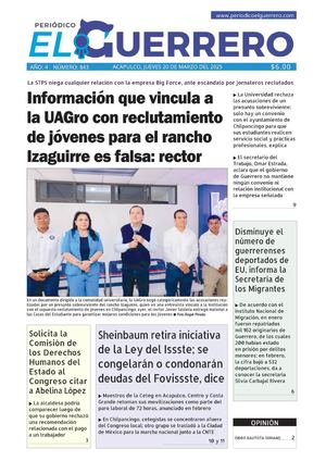 Jueves 20 de marzo del 2025