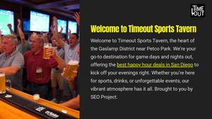 Welcome To Timeout Sports Tavern
