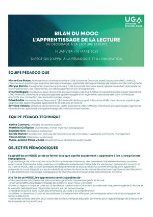 Bilan Mooc Lecture 2025