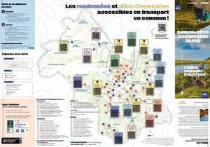 Carte des randonnées sans voiture en Isère 2025
