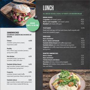 Menukaart Fontein Assen Engels 2025