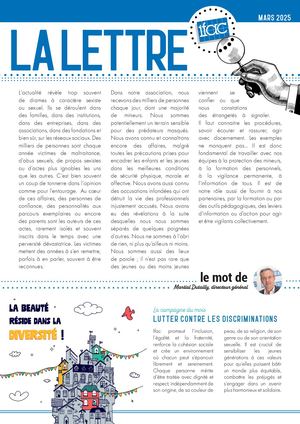 Lettre ifac - Mars 2025