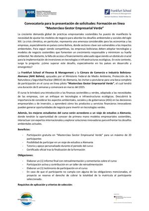 Convocatoria Learn Green Full